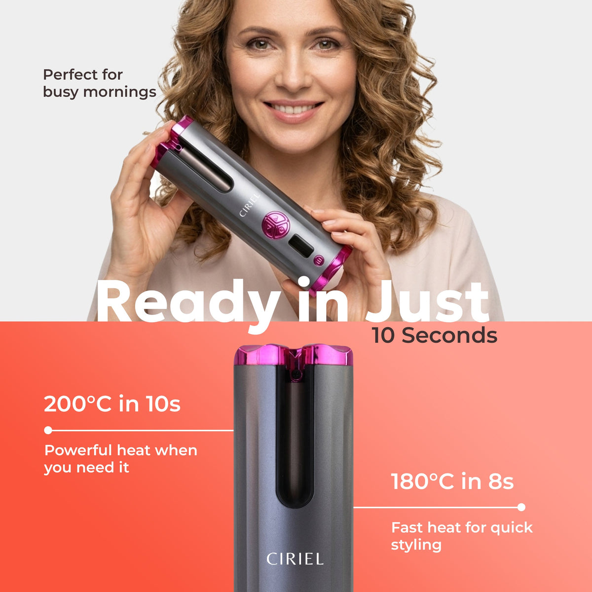 FineCurl Pro - Cordless Curling Tool