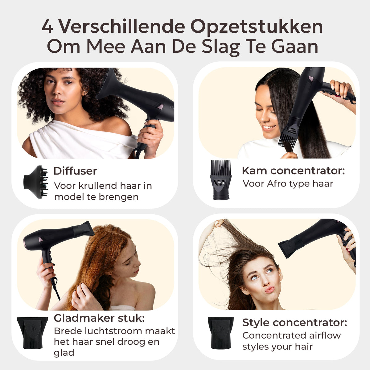 CIRIEL Hairdryer with Diffuser - Ionic Hairdryer