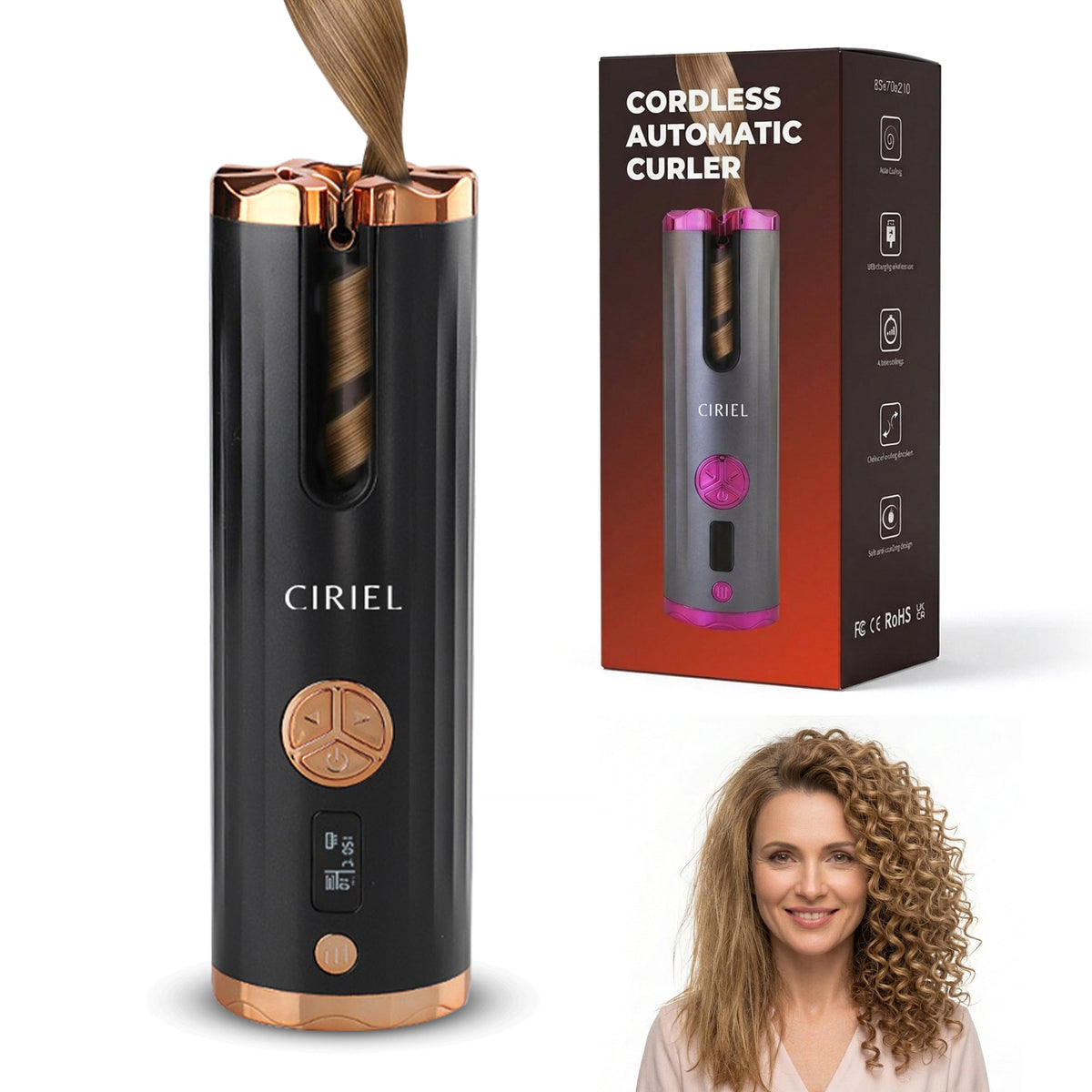 FineCurl Pro - Cordless Curling Tool