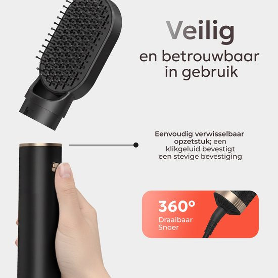 Ciriel StyleWrap 5™ — Black | 5-in-1 Hair Dryer Brush
