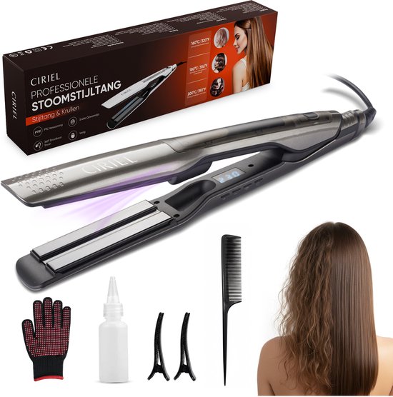 CIRIEL SteamSilk™ Steam Hair Straightener - Grey