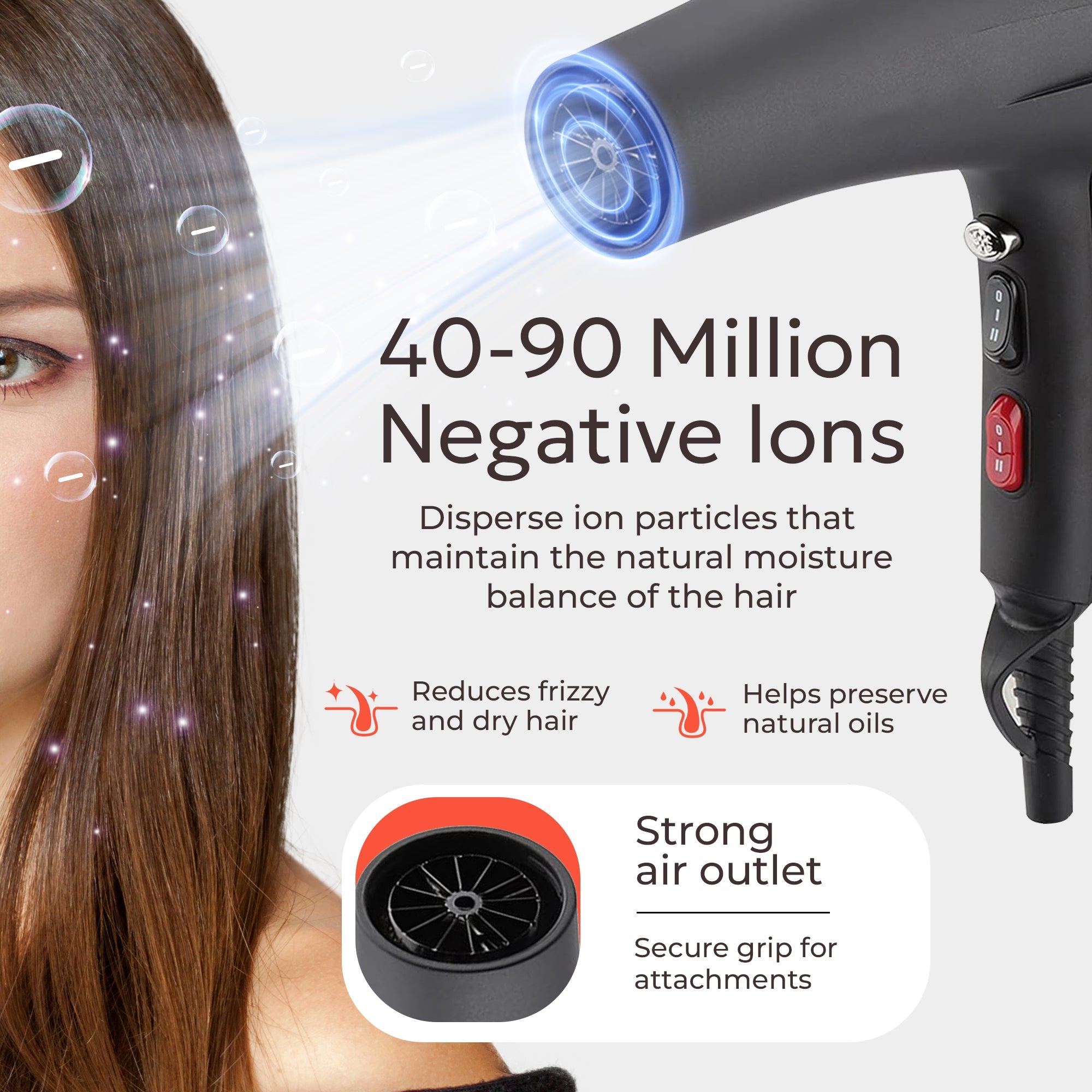 CIRIEL Hairdryer with Diffuser - Ionic Hairdryer