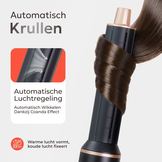 Ciriel StyleWrap 5™ — Black | 5-in-1 Hair Dryer Brush