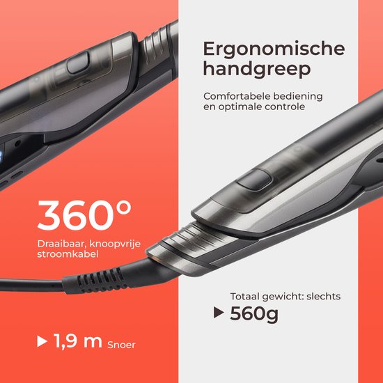 CIRIEL SteamSilk™ Steam Hair Straightener - Grey