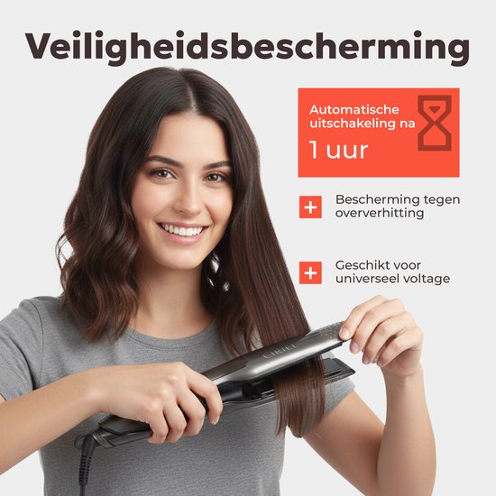 CIRIEL SteamSilk™ Steam Hair Straightener - Grey