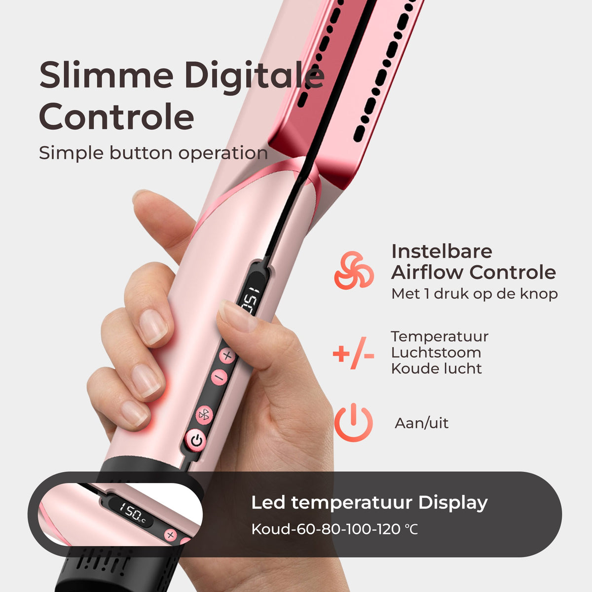 Ciriel DryStrait – 2-in-1 Hair Straightener & Hairdryer – Wet-to-Dry