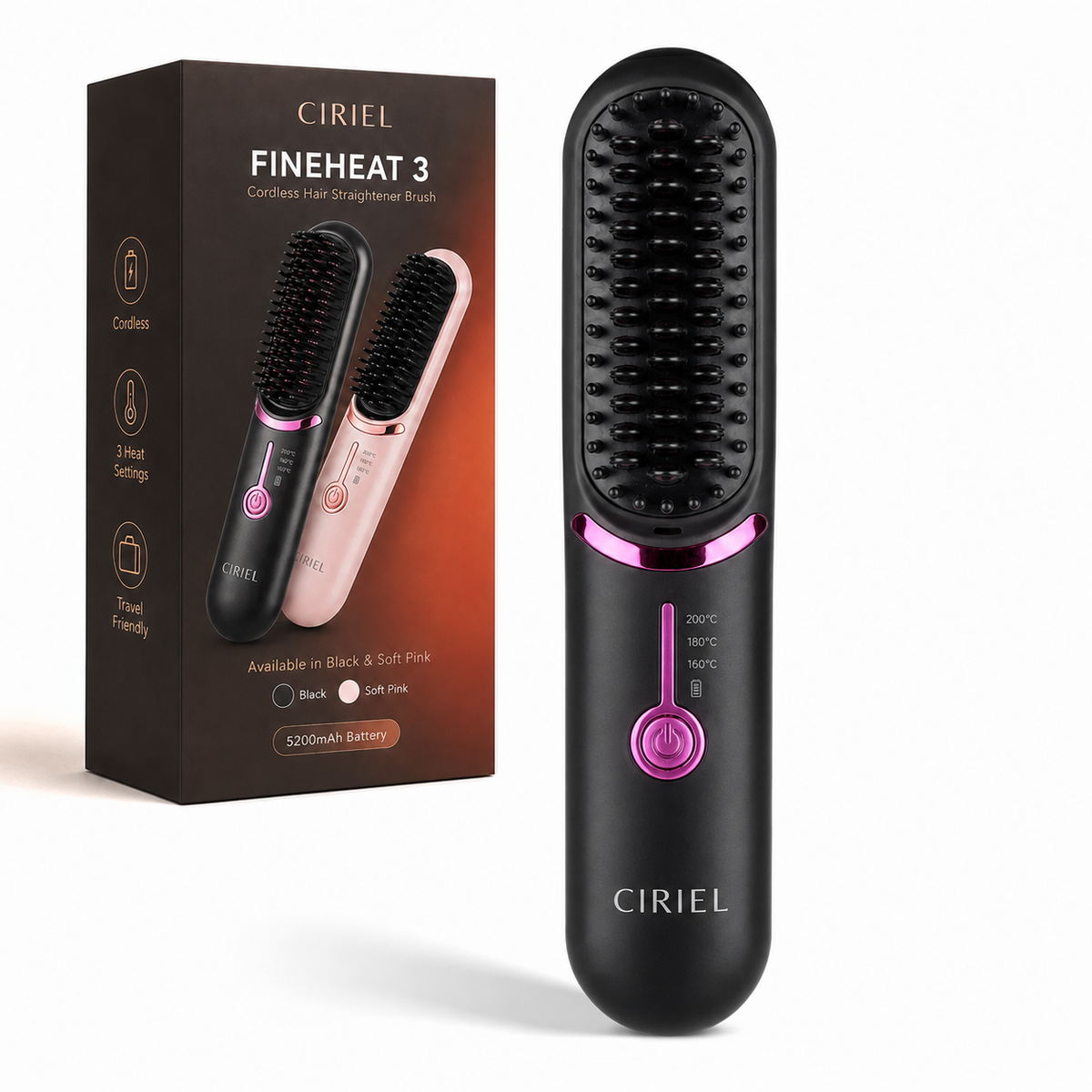 Ciriel FineHeat 3 - Cordless Hot Brush