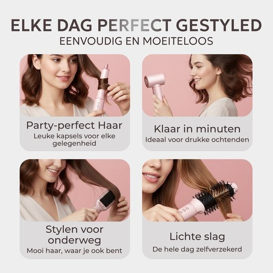 Ciriel StyleWrap™ 5 — Rose | 5-in-1 Hair Dryer Brush