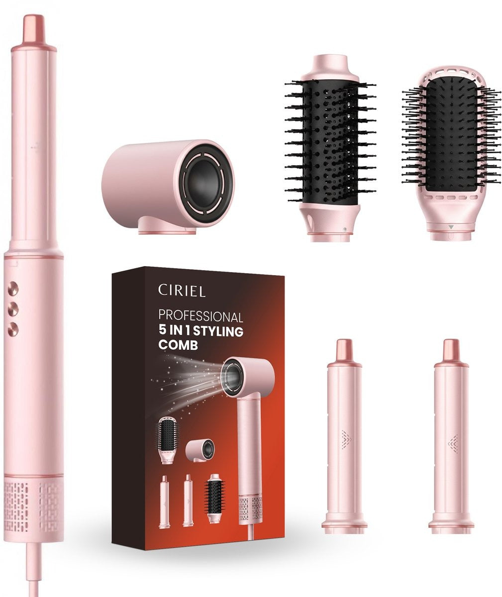 Ciriel StyleWrap™ 5 — Rose | 5-in-1 Hair Dryer Brush