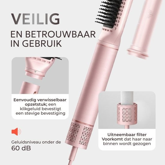 Ciriel StyleWrap™ 5 — Rose | 5-in-1 Hair Dryer Brush